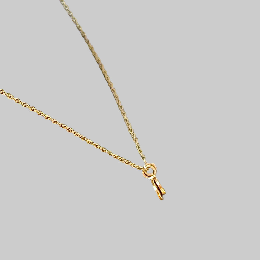 Petite Fine Number Custom Disc Pendant