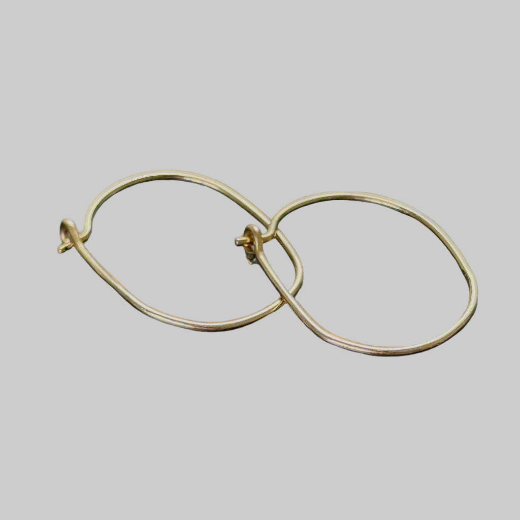 Fine Gold Wire Hoops