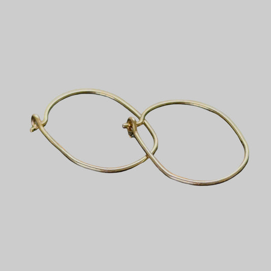 Fine Gold Wire Hoops