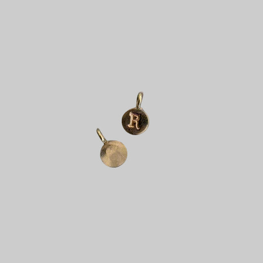 Petite Fine Letter Custom Disc Pendant